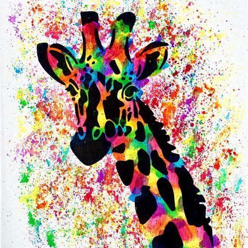 Giraffe Canvas Painting