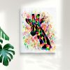 Giraffe Canvas Painting - Image 2